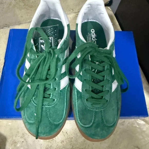 adidas Gazelle Green and White Sneakers EUR 36 Iconic gazelle timeless - Picture 9 of 10